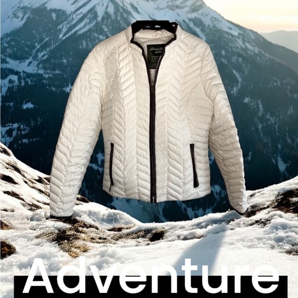 Eddie Bauer Goose Down Quilted Jacket ~ LIKE NEW ~      size Small - Picture 11 of 12